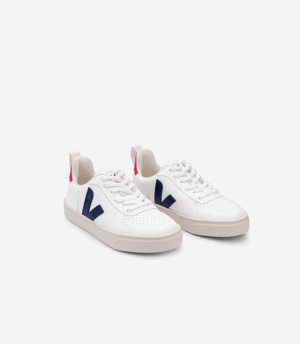 Veja Sneakers Kids - V-10 Lace Cwl - White - 2061EAICN